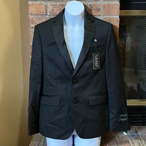 NWT Lauren Ralph Lauren Black Paisley Evening Jacket